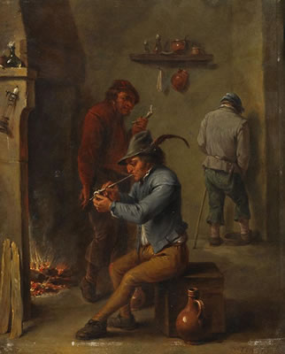 Sample artwork by David Teniers III (1638 - 1685), known for religious themed painting - View similar artists and auction records