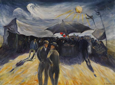 Auf dem Jahrmarkt by Else Hertzer - Auction record, sale price, and art valuation. Compare with similar artists and explore comparable artworks.