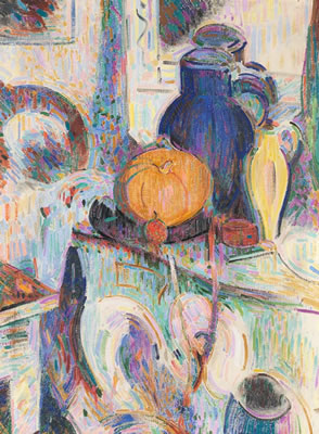 Stillleben mit Kürbis und blauem Krug by Curt Herrmann - Auction record, sale price, and art valuation. Compare with similar artists and explore comparable artworks.
