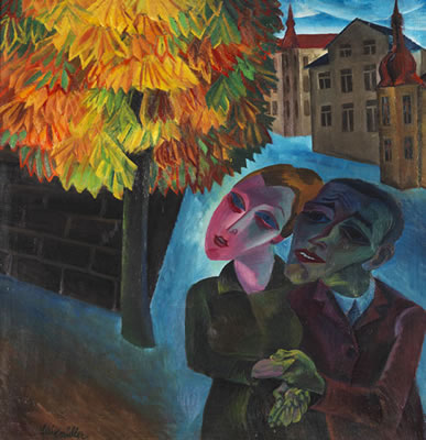 Herbst in Klotzsche. Verso: Das eingeschlafene Modell II by Conrad Felixmuller - Auction record, sale price, and art valuation. Compare with similar artists and explore comparable artworks.
