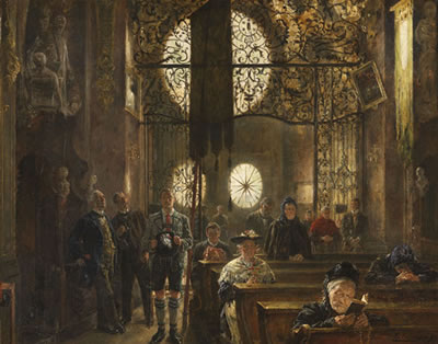 Gläubige und staunende Besucher in der Asamkirche in München (St. Johann-Nepomuk-Kirche) by Carl Wilhelm Anton Seiler - Auction record, sale price, and art valuation. Compare with similar artists and explore comparable artworks.