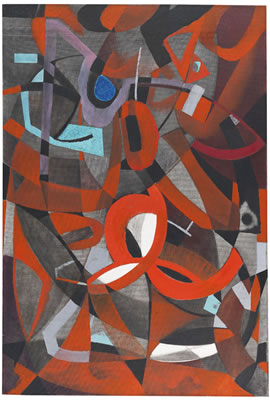 Rot in kühler Schichtung. 1946.