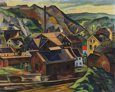 Sample artwork by Karl Barenfanger (Born 1888), known for landscape, still life, and cityscape painting - View similar artists and auction records