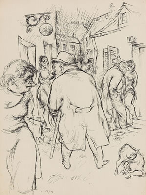 Straßenszene, 1930