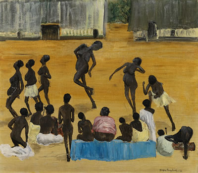 Tanzende Neger, 1926 by Joachim Ringelnatz - Auction record, sale price, and art valuation. Compare with similar artists and explore comparable artworks.