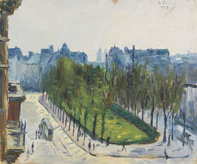 Ansicht des Kaiser-Wilhelm-Rings in Köln. 1913 by Hanns Thurn - Auction record, sale price, and art valuation. Compare with similar artists and explore comparable artworks.