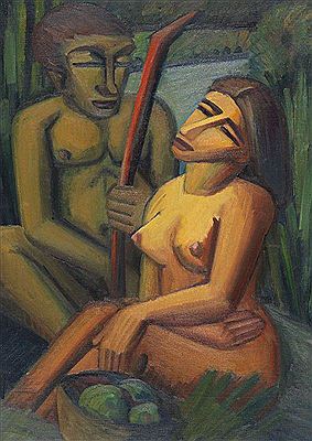 Adam und Eva, 1919. by Emil Maetzel - Auction record, sale price, and art valuation. Compare with similar artists and explore comparable artworks.