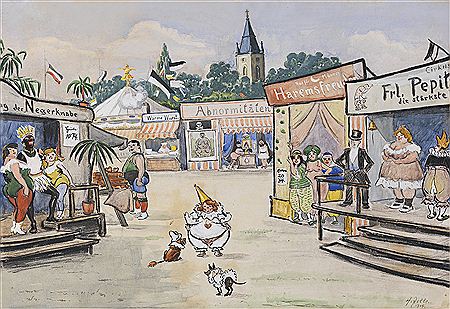 Auf dem Rummel, 1918.