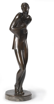 Sample artwork by Rudolf Zieseniss (1883 - 1940), known for bronze sculpture-portrait heads - View similar artists and auction records