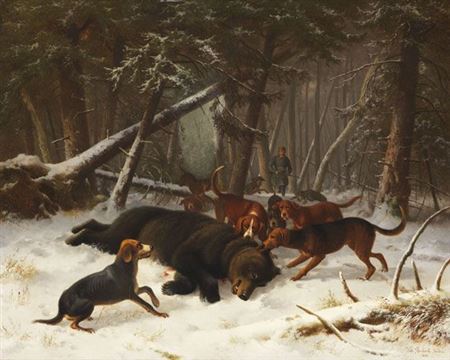 Bärenjagd. 1858.
