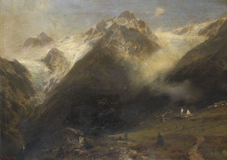 Berglandschaft mit kleinem Ort und zwei Gletschern by Otto Werner Henning Kameke - Auction record, sale price, and art valuation. Compare with similar artists and explore comparable artworks.