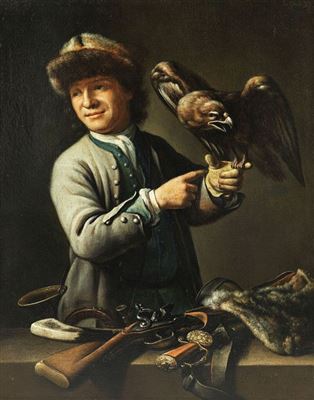 Jäger mit Falke. 1731. by Theodor van Pee - Auction record, sale price, and art valuation. Compare with similar artists and explore comparable artworks.