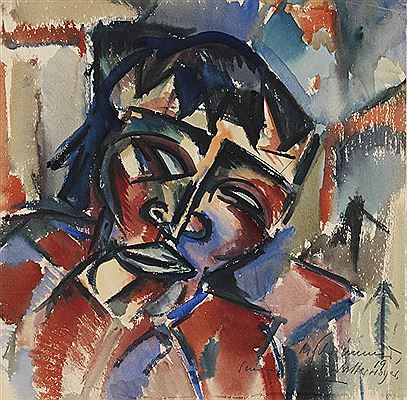Kopf, 1919 by Max Schwimmer - Auction record, sale price, and art valuation. Compare with similar artists and explore comparable artworks.