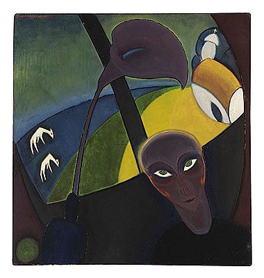 Ohne Titel (Mann mit Calla), 1920