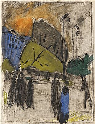 Straßenansicht Berlin. 1924.