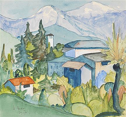 Tessin-Gebirge. 1927. by Hermann Hesse - Auction record, sale price, and art valuation. Compare with similar artists and explore comparable artworks.
