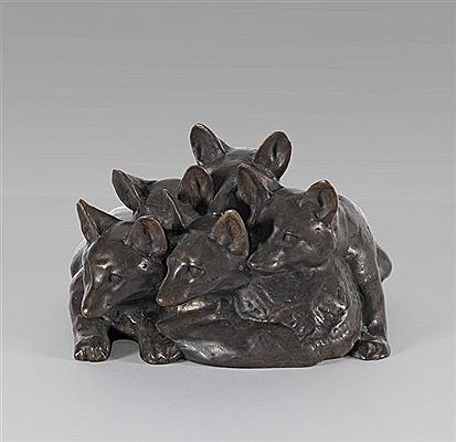 Junge Füchse by Wilhelm Zugel - Auction record, sale price, and art valuation. Compare with similar artists and explore comparable artworks.