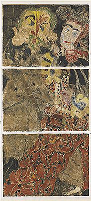 The madwoman of Chaillot (3-teilig), 1951/52 by Rolf Emil Rudolf Nesch - Auction record, sale price, and art valuation. Compare with similar artists and explore comparable artworks.
