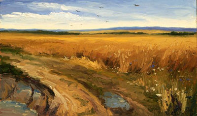 Sample artwork by Yuri Skorupsky (20th century), known for expressionist landscape - View similar artists and auction records