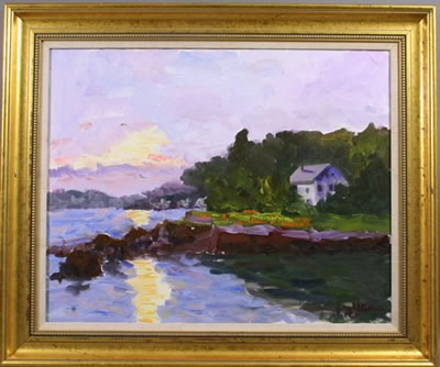 Annisquam Sunset by Joseph Kaknes - Auction record, sale price, and art valuation. Compare with similar artists and explore comparable artworks.