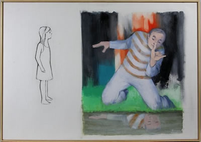 Man and girl