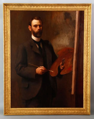 Portrait of DeWitt Lockman: Self-portrait