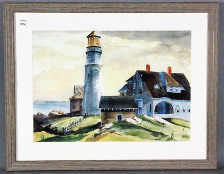 Untitled coastal with lighthouse by Alice Harmon Kirkpatrick Shaw - Auction record, sale price, and art valuation. Compare with similar artists and explore comparable artworks.