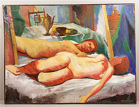 "Nude Before Mirror"