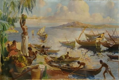Marché en bord de mer. by Gaston Parison - Auction record, sale price, and art valuation. Compare with similar artists and explore comparable artworks.
