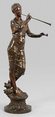 Große Figur eines Mädchens beim Doppelaulosspiel by Jean Garnier - Auction record, sale price, and art valuation. Compare with similar artists and explore comparable artworks.
