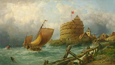 Ansicht von Ambleteuse bei Boulogne-sur-Mer