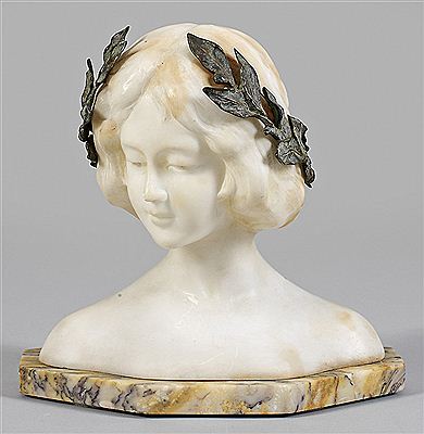 Jugendstil-Mädchenbüste