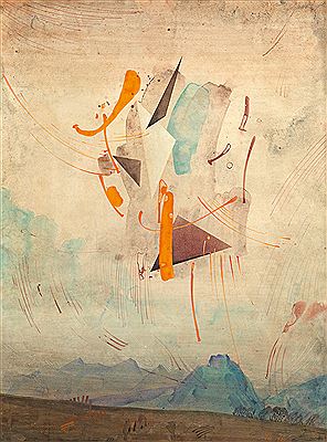 Landschaft mit abstrakter Komposition by Werner Otte - Auction record, sale price, and art valuation. Compare with similar artists and explore comparable artworks.