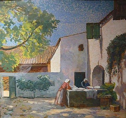 Les lavandières by Jean De Boussic - Auction record, sale price, and art valuation. Compare with similar artists and explore comparable artworks.