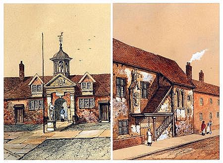 "Fishermen's Hospital" and "Toll House, Great Yarmouth"