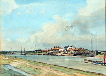 The Ferry - Southwold from Walberswick by Frederick William Baldwin - Auction record, sale price, and art valuation. Compare with similar artists and explore comparable artworks.