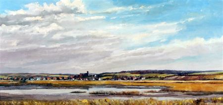 Sample artwork by Arthur A Pank (1918 - 1999), known for landscape painting - View similar artists and auction records