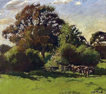 CATTLE IN VERDANT LANDSCAPE