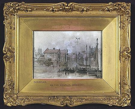 ON THE WENSUM, NORWICH by Henry Ninham - Auction record, sale price, and art valuation. Compare with similar artists and explore comparable artworks.