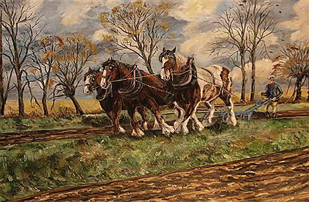 Horses Ploughing