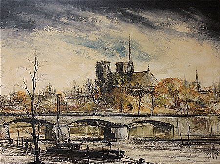 "La Seine, Notre Dame, Paris"