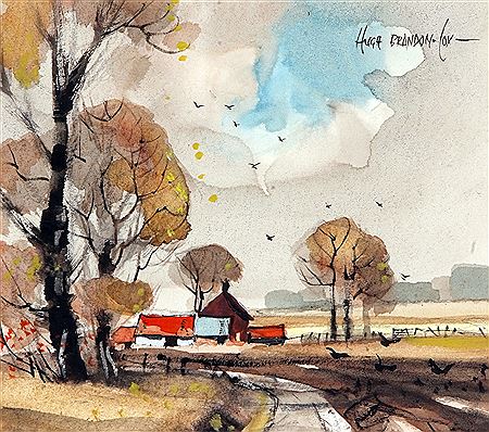 "Rook Farm in November, Norfolk"