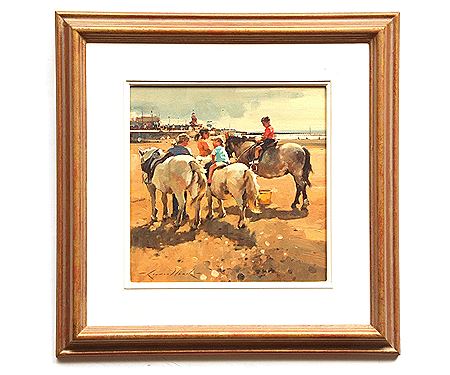 Can we Gallop by Raymond Leech - Auction record, sale price, and art valuation. Compare with similar artists and explore comparable artworks.