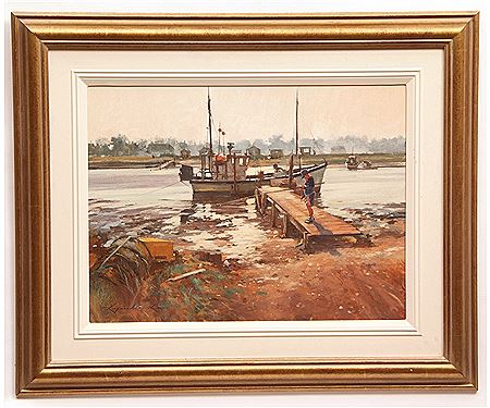 Baiting up Blackshore, Southwold