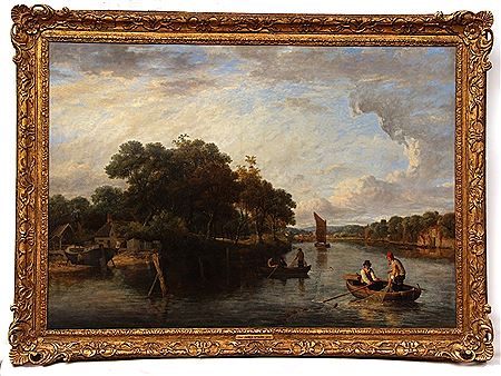 Fishing on the River Yare by James Stark - Auction record, sale price, and art valuation. Compare with similar artists and explore comparable artworks.