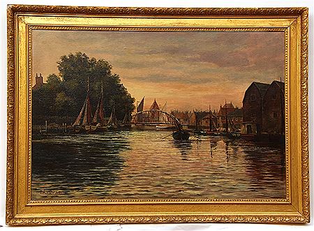 Swing Bridge, Great Yarmouth by Percy Lionel - Auction record, sale price, and art valuation. Compare with similar artists and explore comparable artworks.