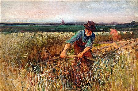 The Reed Cutter by Charles Mayes Wigg - Auction record, sale price, and art valuation. Compare with similar artists and explore comparable artworks.