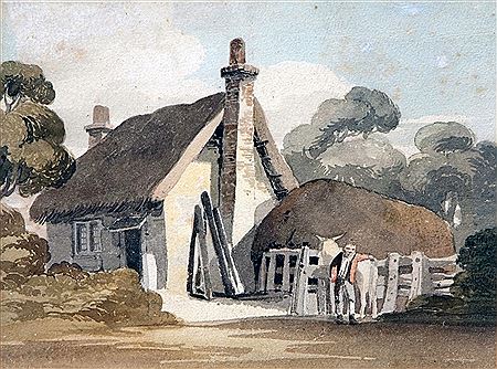 Figures and Horse by Thatched Cottage by Robert Dixon - Auction record, sale price, and art valuation. Compare with similar artists and explore comparable artworks.