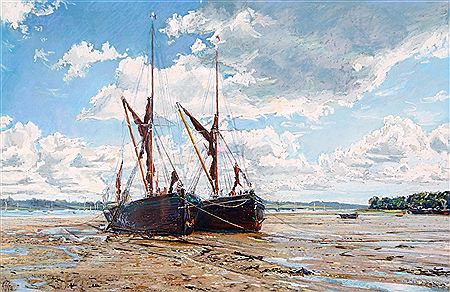 At Low Tide by Margaret Glass - Auction record, sale price, and art valuation. Compare with similar artists and explore comparable artworks.