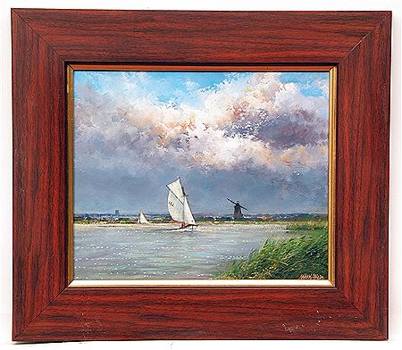 Sailing up from Yarmouth, River Bure